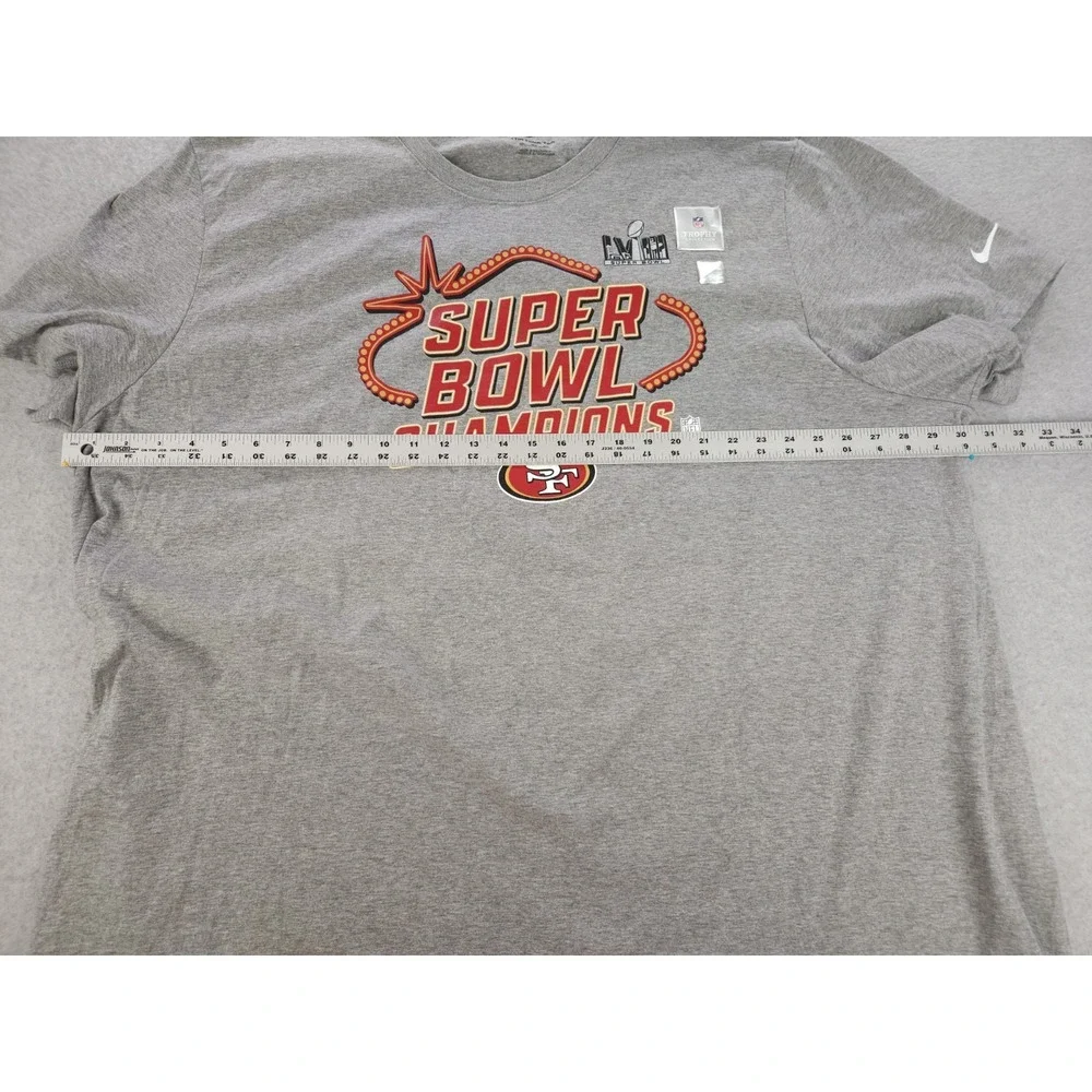 NEW San Francisco 49ers Super Bowl Nike NFL Vegas Trophy Collection Shirt SZ 5XL